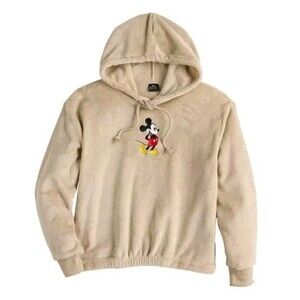 Mickey Mouse Sweater Size Small/Medium Natural Color Hooded